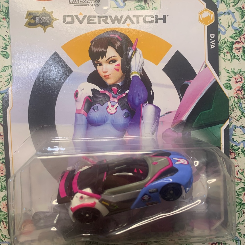 NIB Hotwheels character cars Overwatch D.Va
